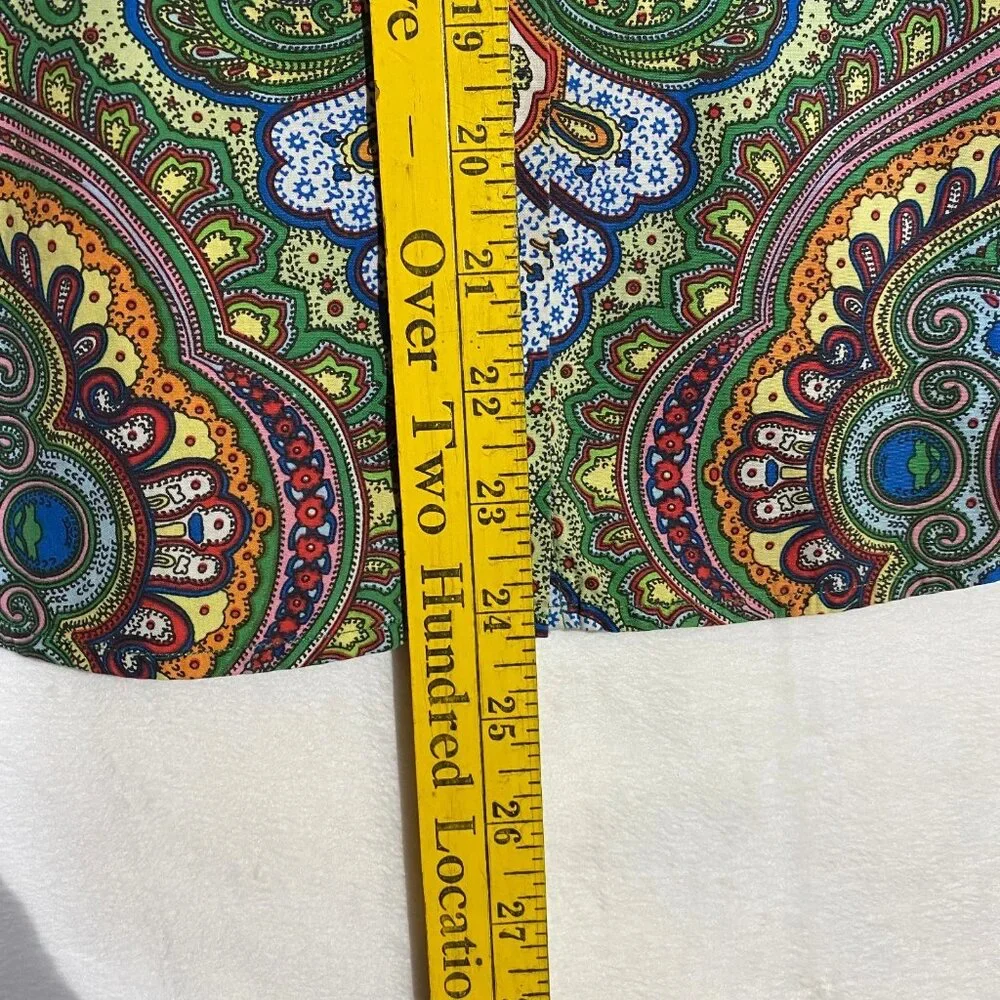 Robert Graham Womens Button-Up Shirt 12 Multicolor Mandala Paisley Flip Cuffs - Picture 7 of 7